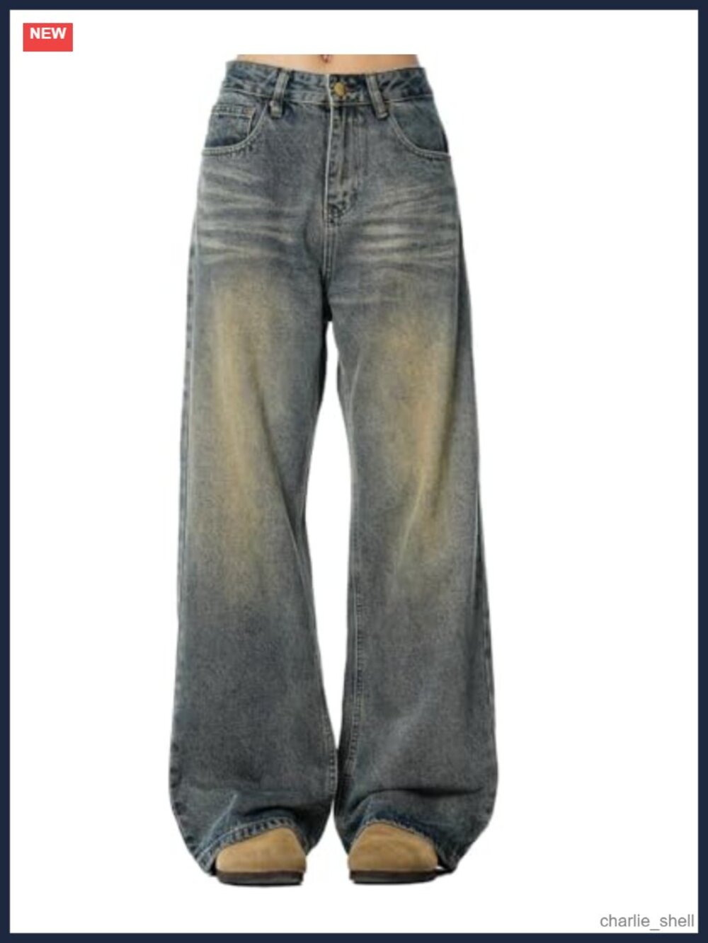 Y2K Baggy Jeans Hip Hop Skater Pants Loose Fit Wide Leg Denim